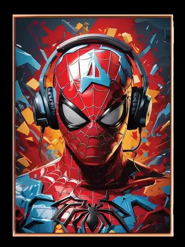 Spider-man med Hovedtelefoner