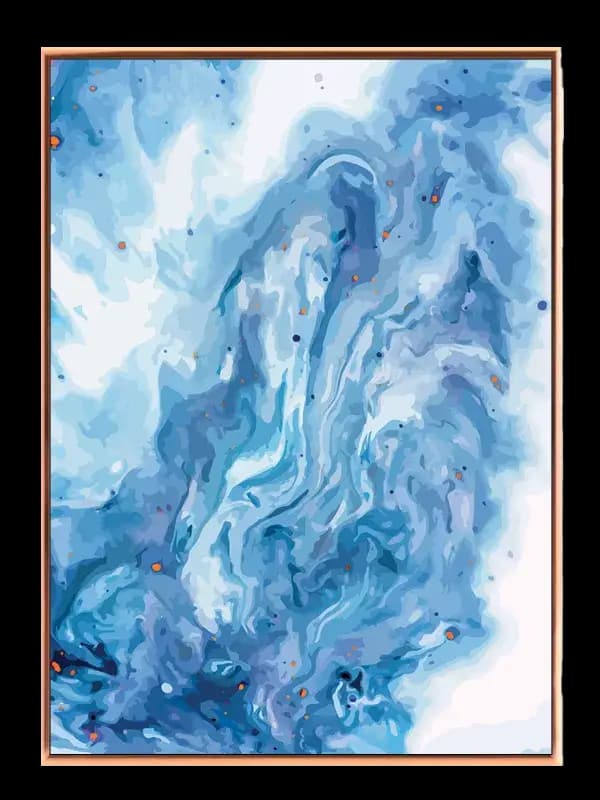 Blue Veins Flow Plakat