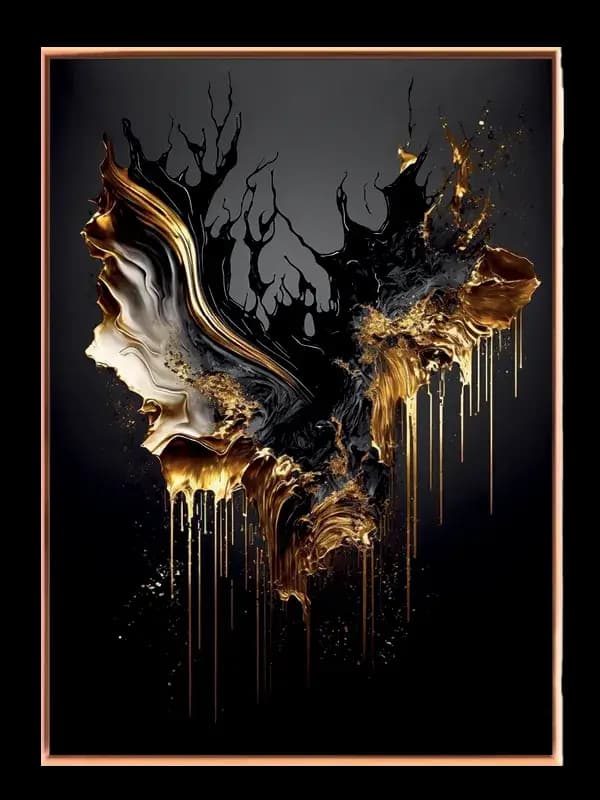 Fluid Gold Motion Plakat