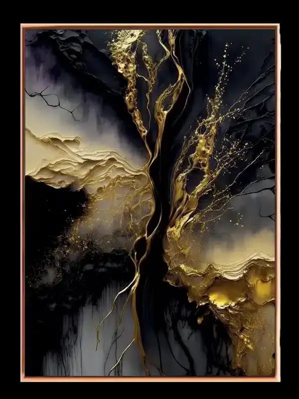 Golden Flow Motion Plakat