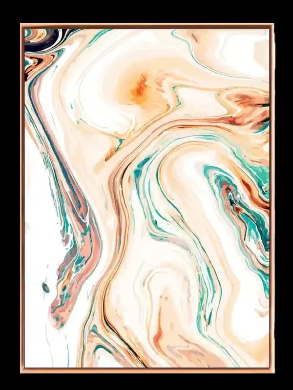 Marbled Flow Contours Plakat