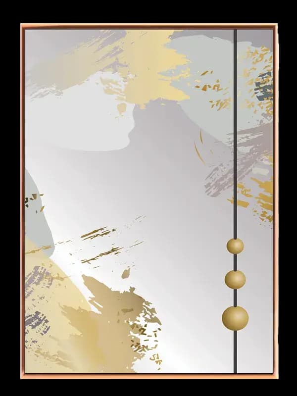Golden Sphere Flow Plakat