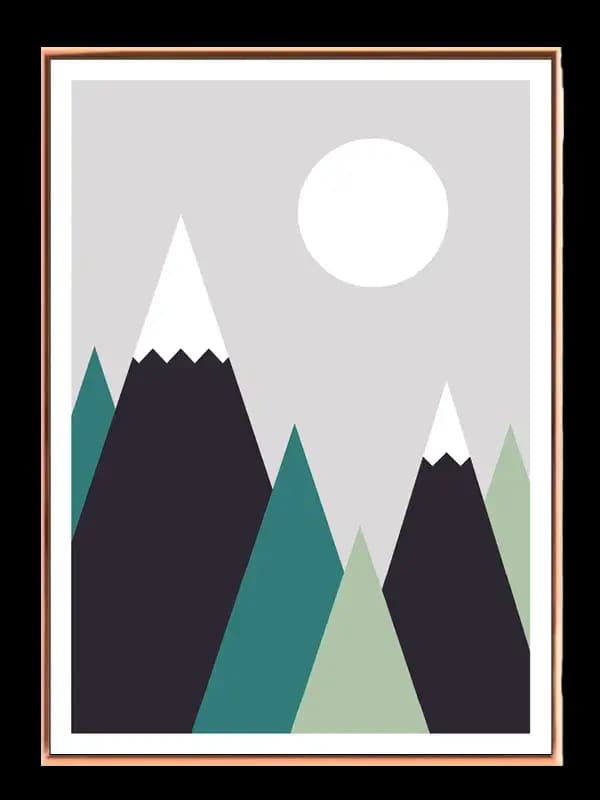 Mountain Peak Layers Plakat