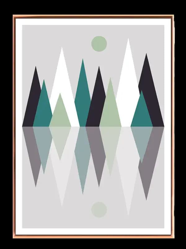Pine Peak Reflection Plakat