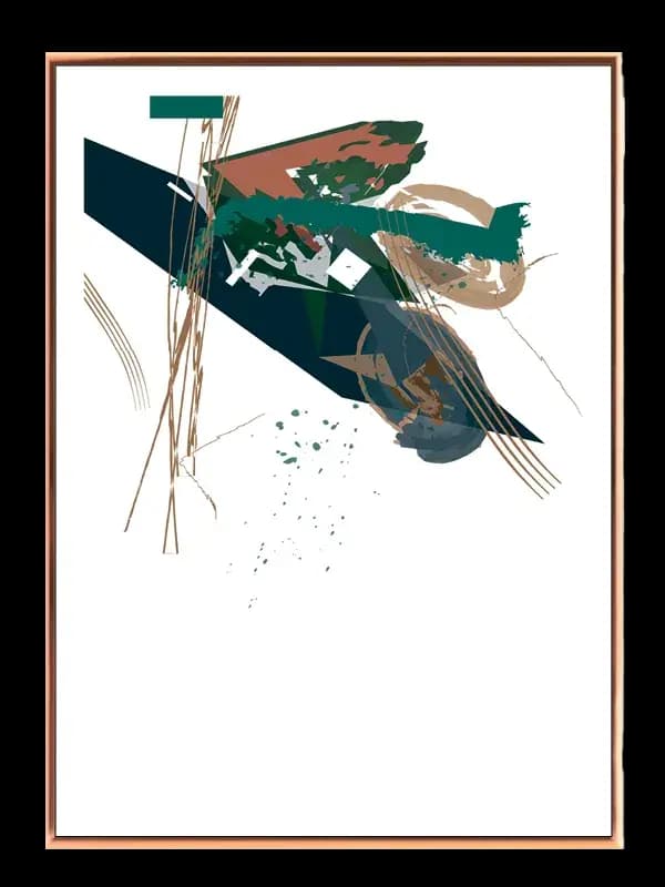 Emerald Flux Composition Plakat