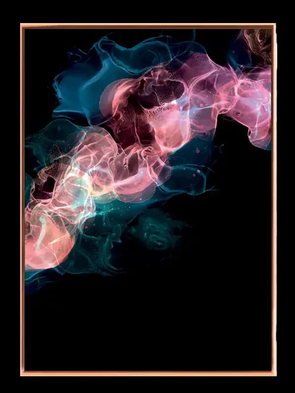 Luminous Veil Waves Plakat