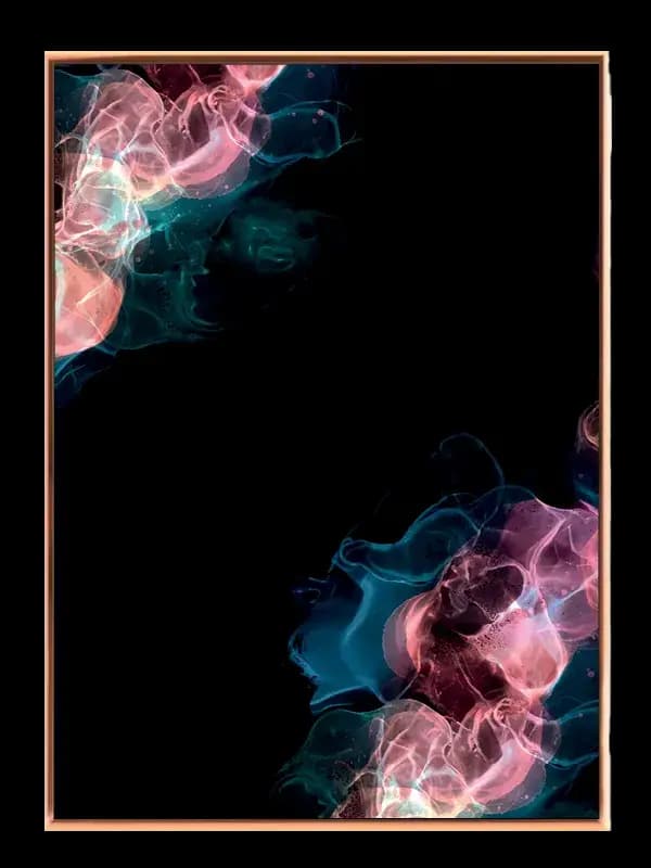 Neon Veil Layers Plakat