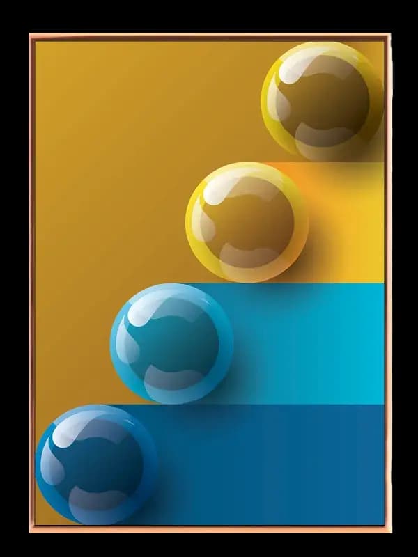 Orbital Gradient Spheres Plakat