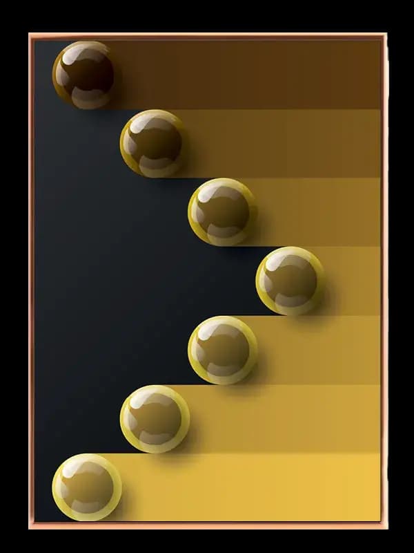 Gradient Orb Steps Plakat