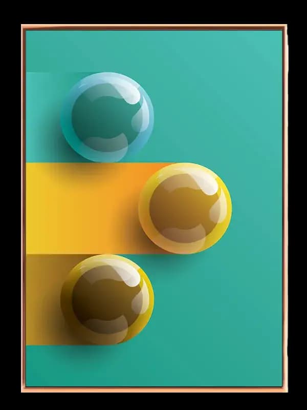Floating Sphere Layers Plakat