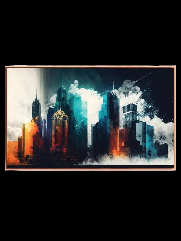 Urban Skyline Layers Plakat