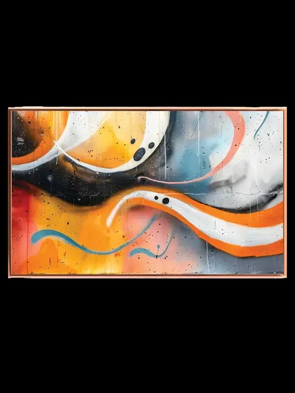 Fluid Contour Waves Plakat