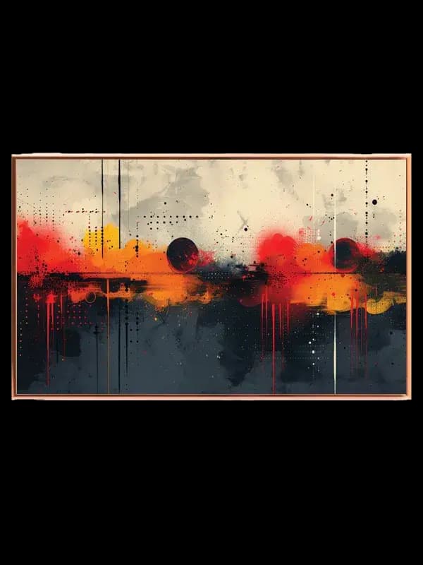 Crimson Orbit Layers Plakat