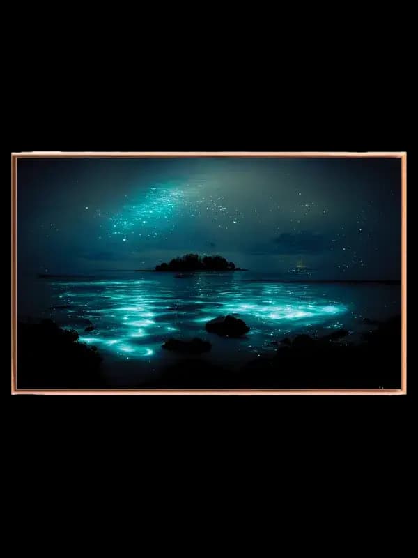 Bioluminescerende Kystlys Plakat