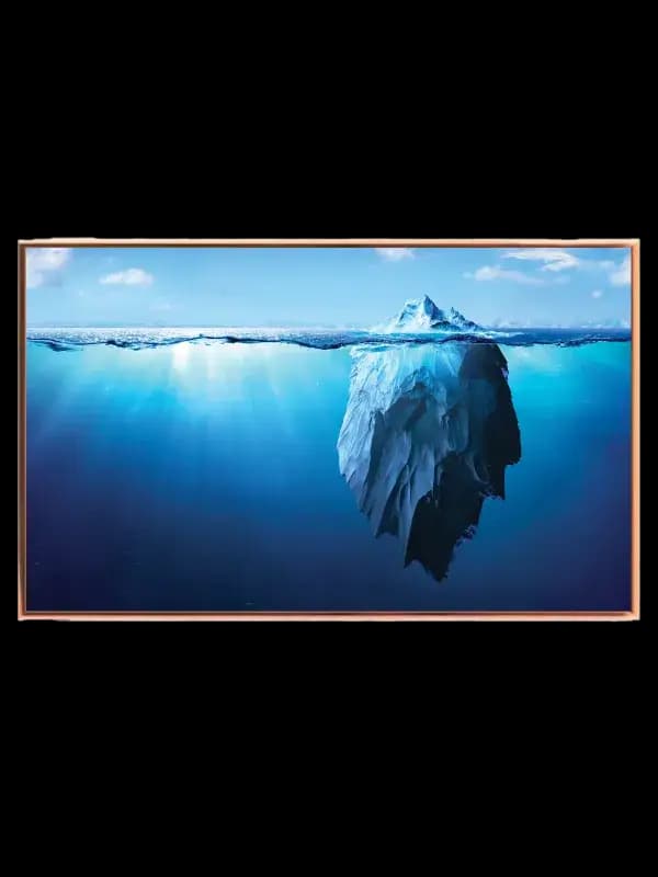 Isbjerg Under Overfladen Plakat