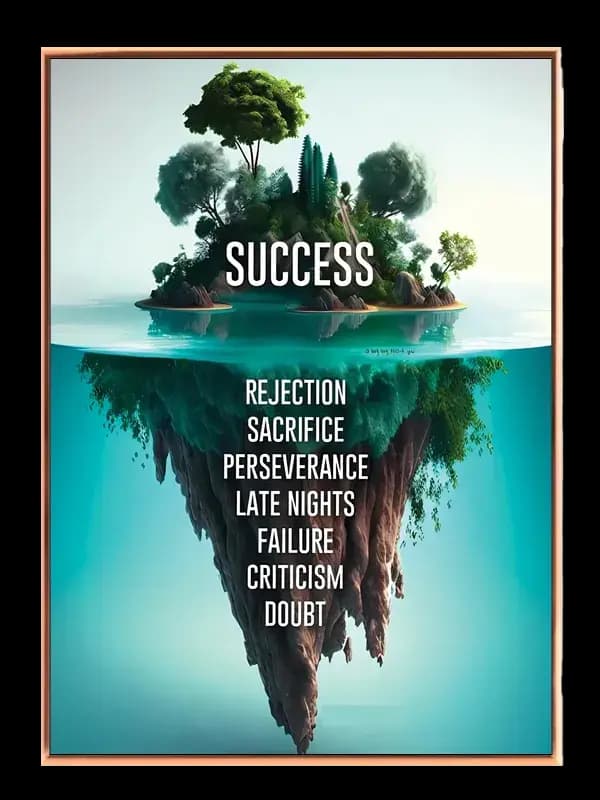 Succes Under Overfladen Plakat