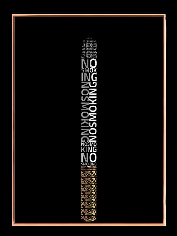 No Smoking Statement Plakat