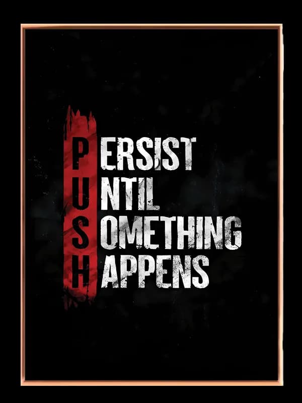 Motiverende PUSH Plakat