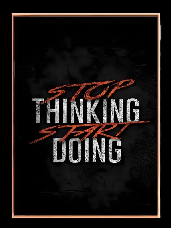 Stop Tænk Start Gør Plakat