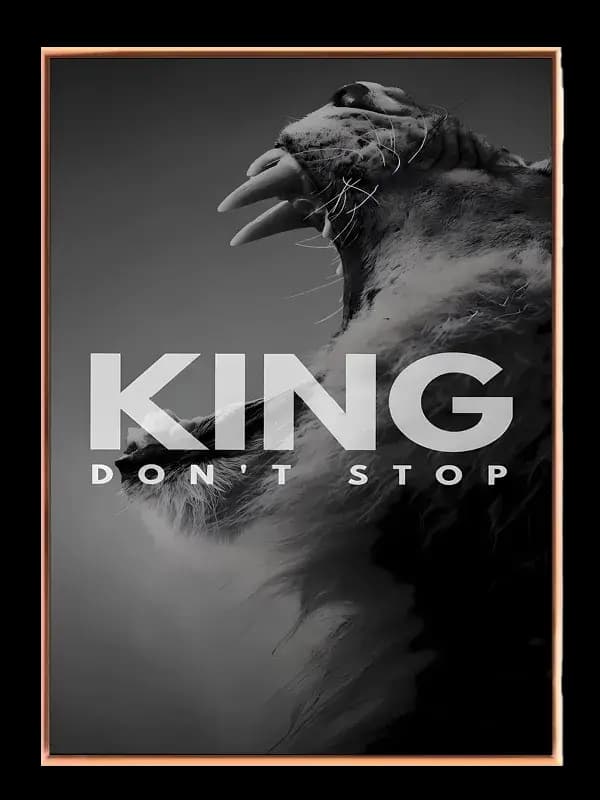 King Don’t Stop Plakat