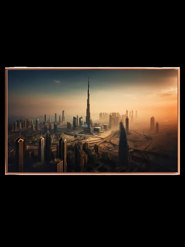 Burj Khalifa Over Dubai