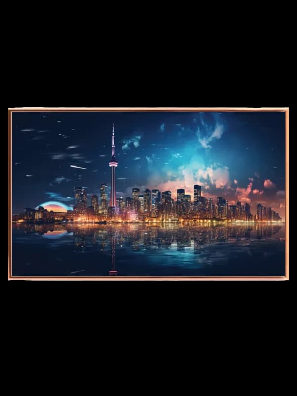 Toronto Skyline ved Nattevand