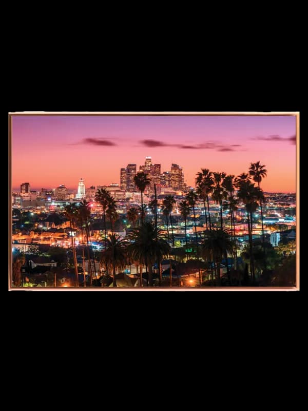 Los Angeles Skyline ved Solnedgang