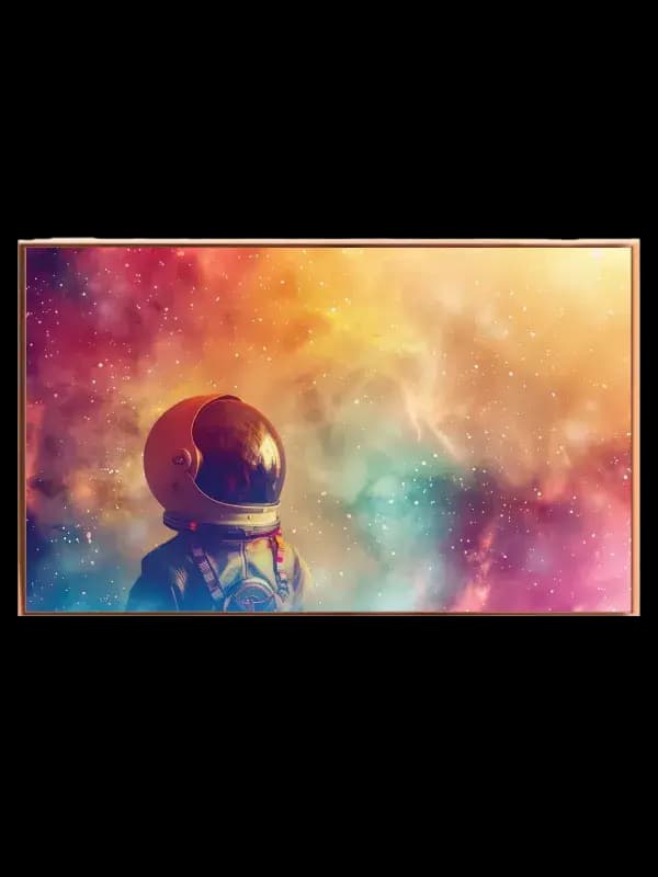 Astronaut i Farverig Tåge