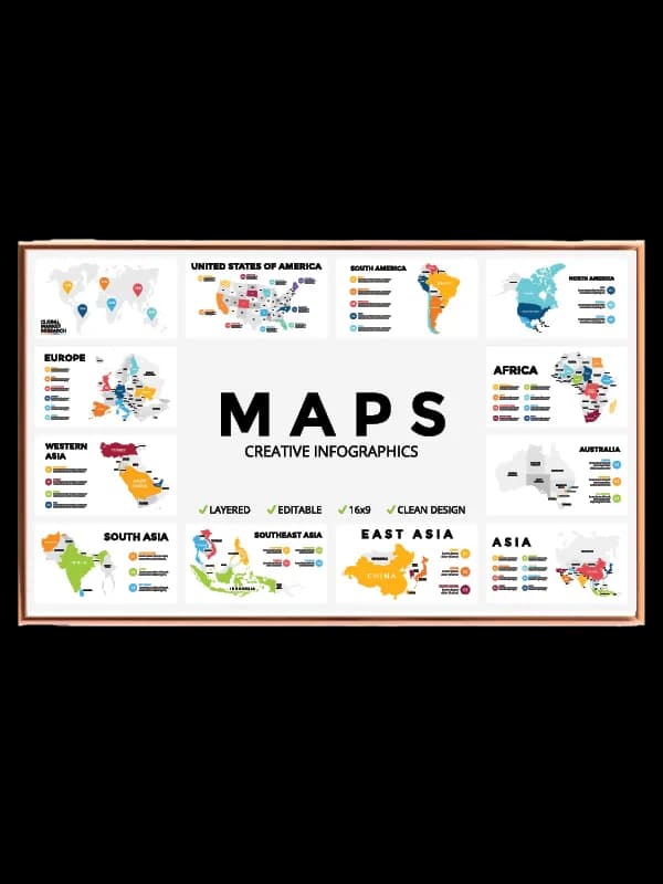 Verdenskort Infografik Plakat