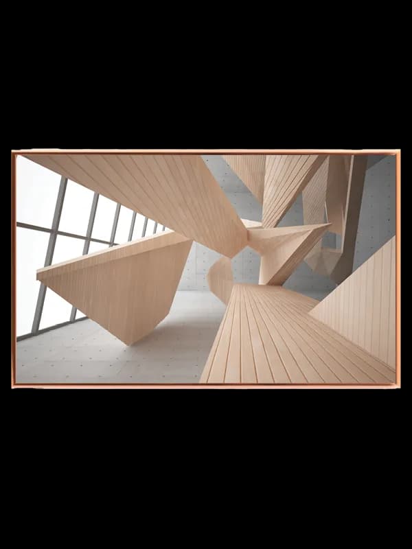 Moderne Geometrisk Kunstværk