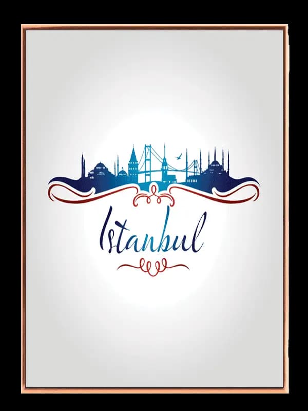 Istanbul Skyline Silhouette Design