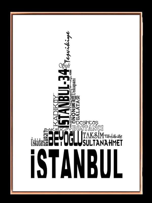 Istanbul Typographic Poster Design