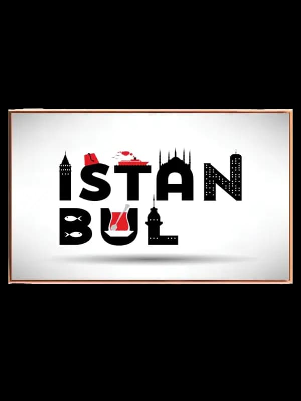 Istanbul Typographic Art Design