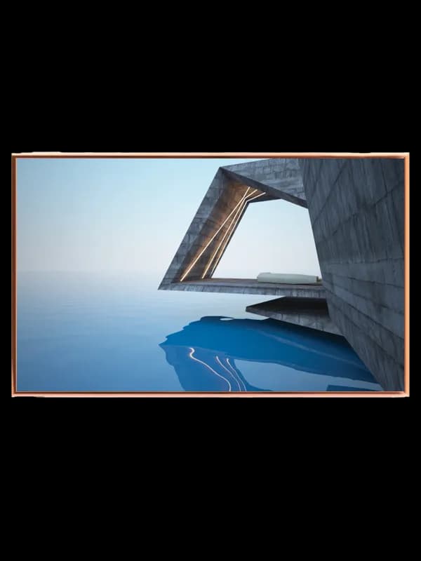 Futuristisk Arkitektur ved Havet