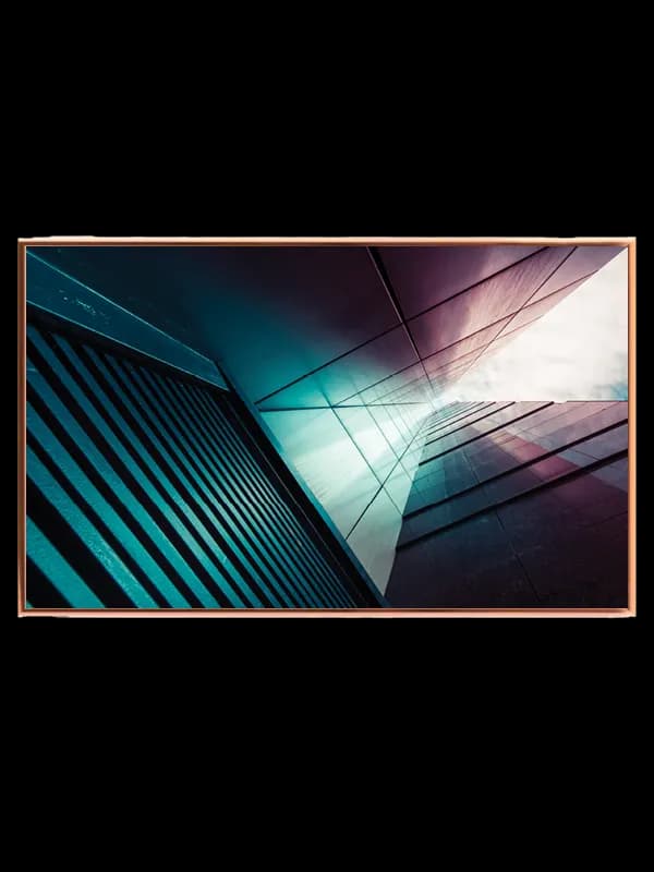 Futuristisk Bygningsperspektiv Plakat