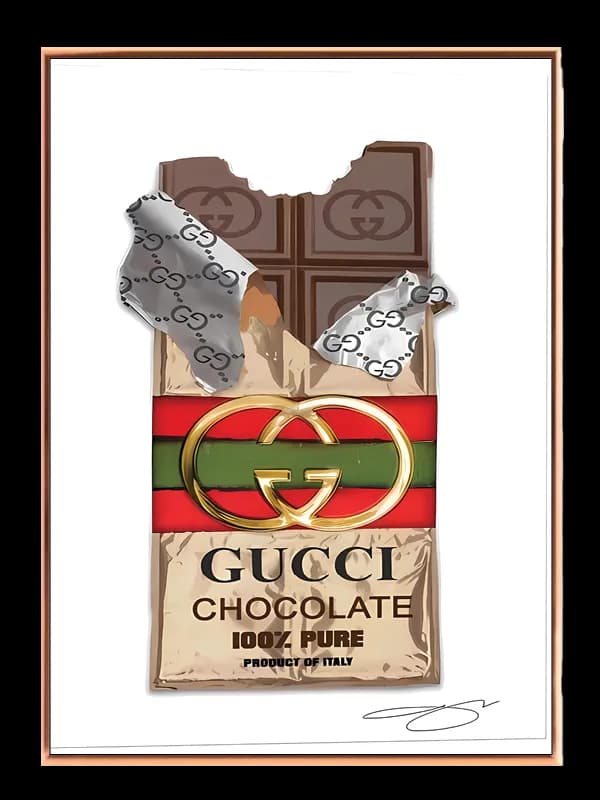 Chokoladebar med typografi logo emballage
