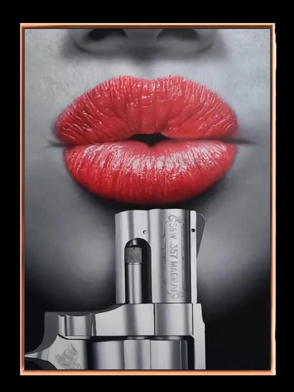 Rød Læber Edition LIPS32 Plakat