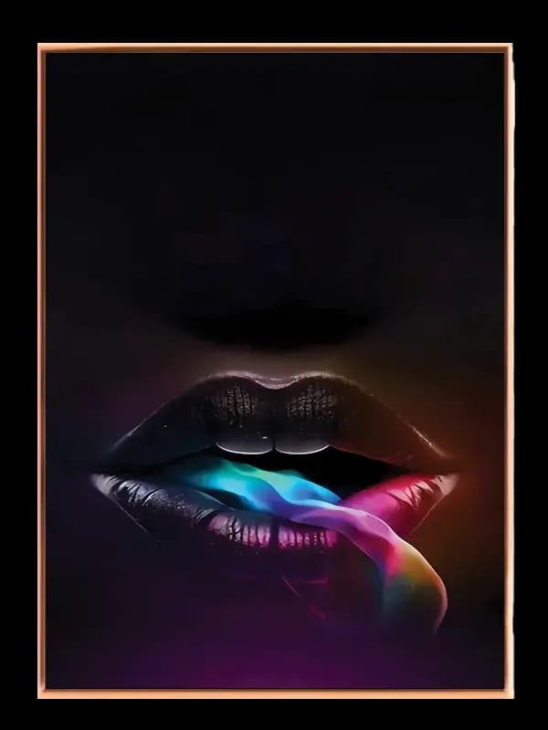 Lyserød Læber Edition LIPS44 Plakat