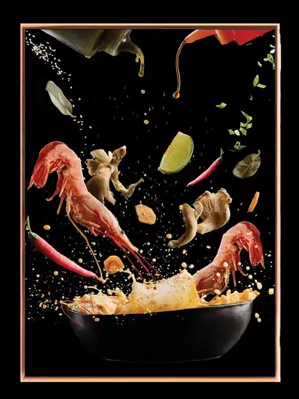 Rejer wok nudler chili med sprøjt