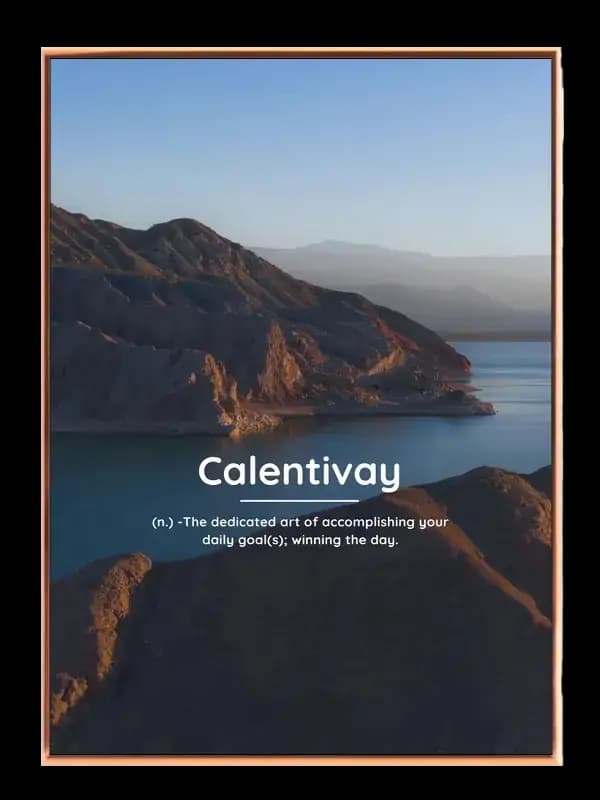 Motiverende Calentivay Plakat