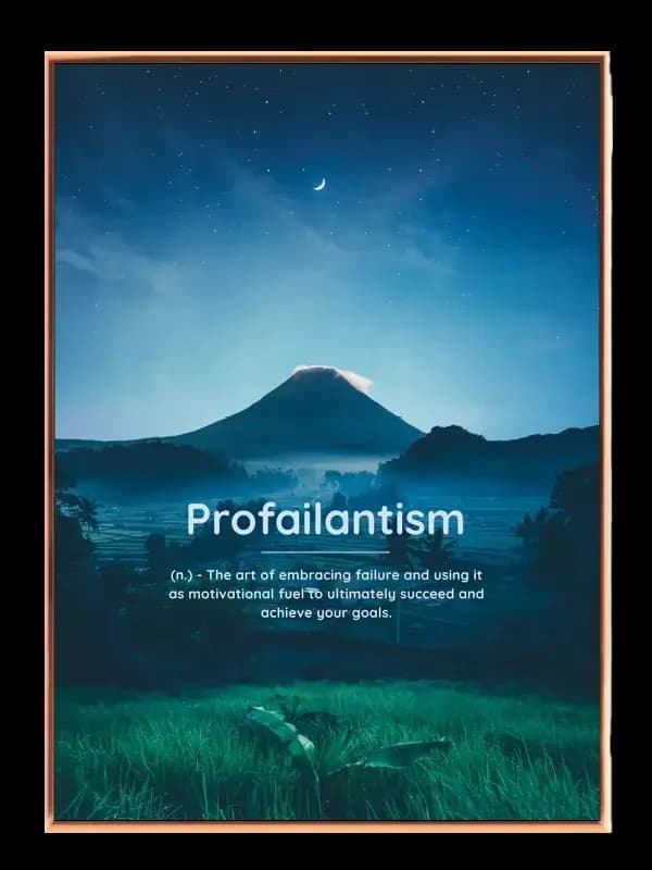 Motiverende Profailantism Plakat