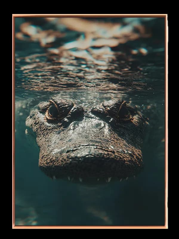 Crocodile Face Plakat