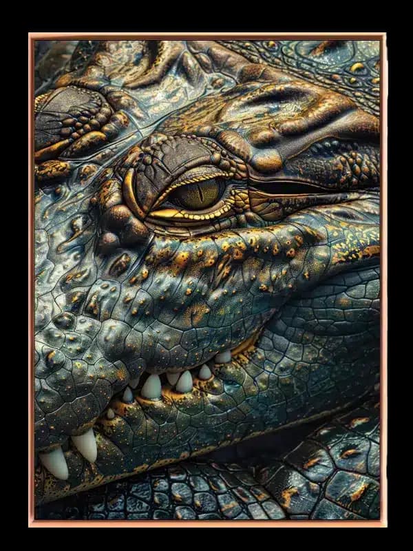 Crocodile Closeup Plakat