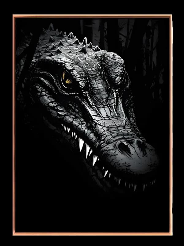 Crocodile Close Up Plakat