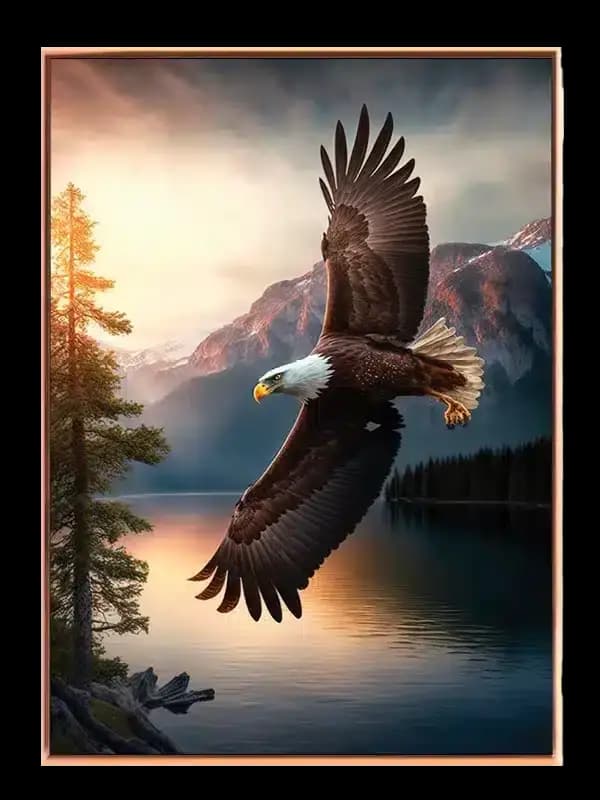Bald Eagle Sunset Plakat