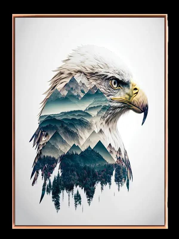 Bald Eagle Landscape Plakat