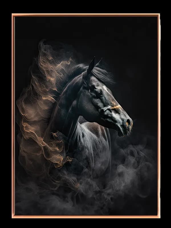 Black Horse Smoke Plakat