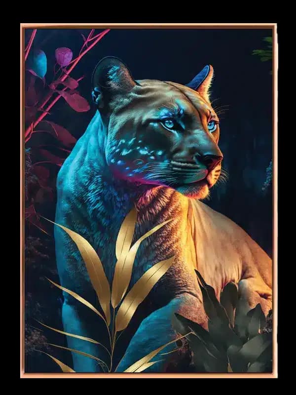 Kat Cougar In Twilight Plakat