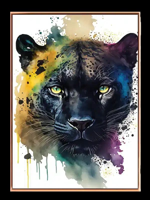 Black Panther Watercolor Plakat