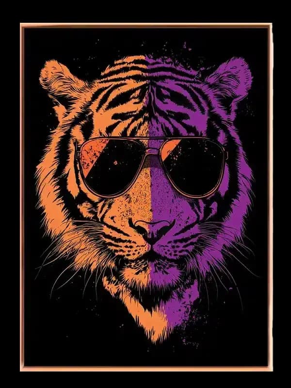 Tiger Sunglasses Plakat